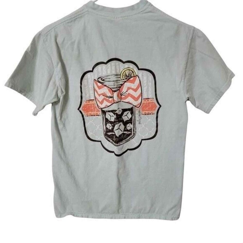 Comfort Colors womens size small t shirt short sleeve light blue Canning Jar